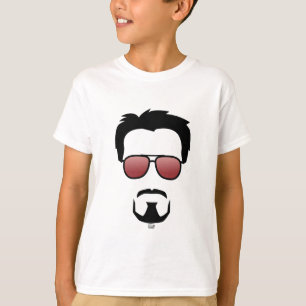 T-shirt Icône de la coiffure de Tony Stark avec des lunett