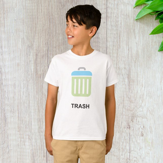 T-shirt Icône de la corbeille (Créateur téléchargé)