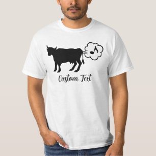 T-shirt Icône de méthane de vache