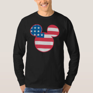 T-shirt Icône du drapeau américain Mickey Mouse patriotiqu