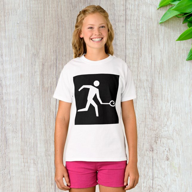 T-shirt Icône du lecteur de squash (Créateur téléchargé)