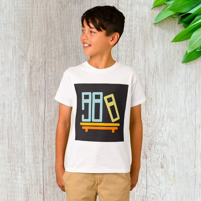 T-shirt Icône graphique minimaliste de bibliothèque (Créateur téléchargé)