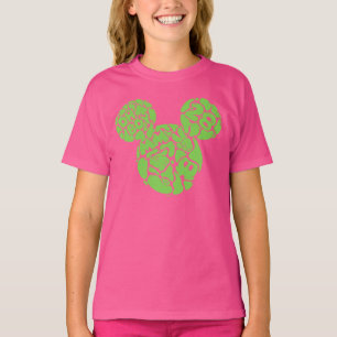 T-shirt Icône Liquide de Mickey Mouse Vert