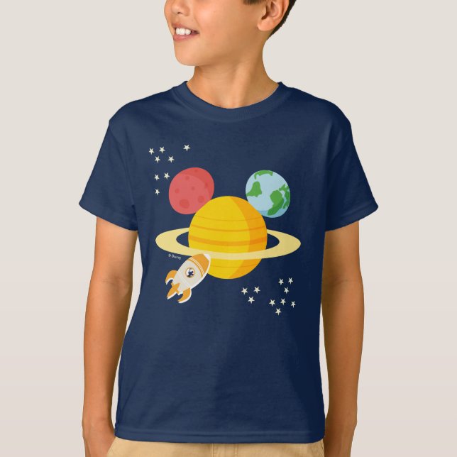T-shirt Icône Mickey Mouse Planet (Devant)