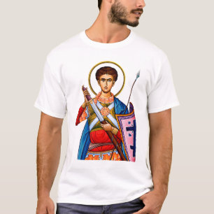 T-shirt icône orthodoxe de Saint Démétrios Mitrovdan