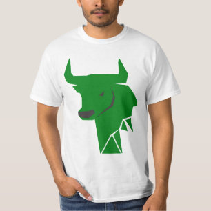 T-shirt Icône verte Taureau – Conception d'astrologie