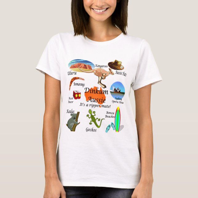 T-shirt Icônes australiennes (Devant)
