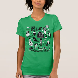 T-shirt Icônes Elf et citations de films