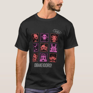 T-shirt Icônes Obakeidoro de Monstres en Couleur Intra-Jeu