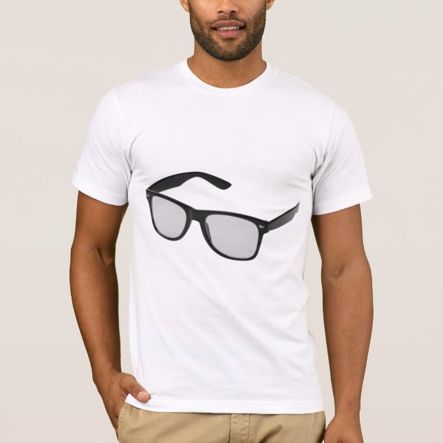 T-shirt iconique d'objets - verres (Devant)