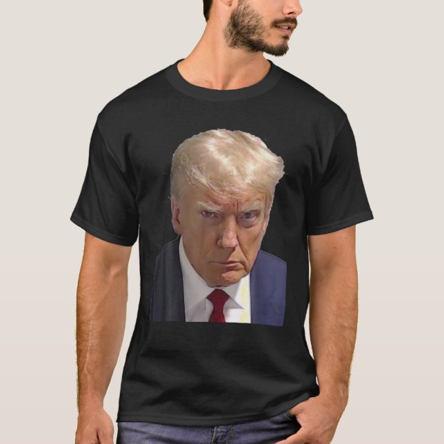 T-shirt Iconique Donald J Trump Mugshot Fulton Comté Georg (Devant)