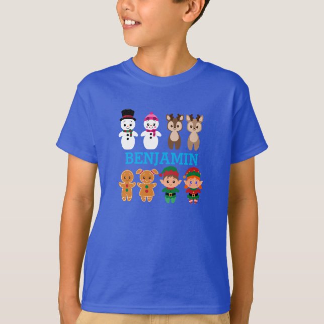 T-SHIRT ICONS DE NOËL ENFANTS (Devant)