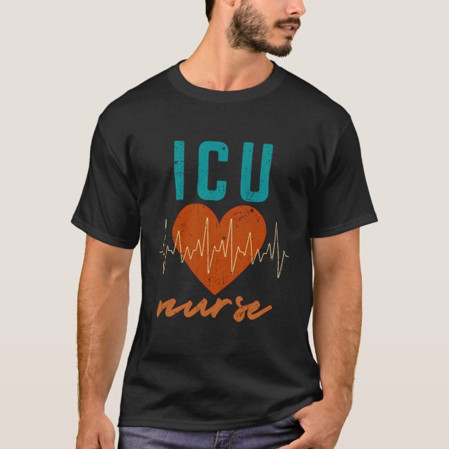 T-shirt Icu Infirmière École Infirmière Funny Équipe Gif (Devant)