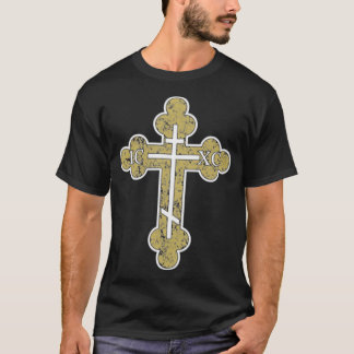 T-shirt ICXC NIKA Cross Christogram Vintage Orthodoxe Chri