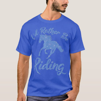 T-shirt ID PLUTÔT BE ÉQUITATION Chevaux équestre cavalier