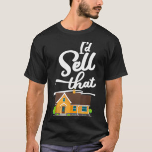 T-shirt ID Réalisateur De L'Agent Immobilier Drôle Vendre
