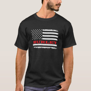 T-shirt Idaho American Flag Burley Usa Patriotic Souvenir