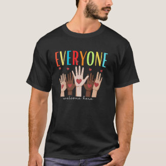 T-shirt Idaho enseignant tout le monde est le bienvenu ici