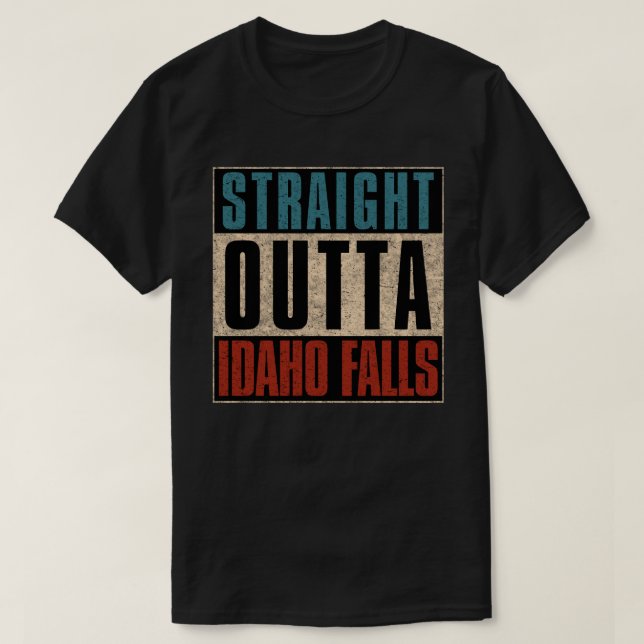 T-shirt Idaho Falls, point de départ droit Idaho ID (Design devant)