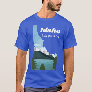 T-shirt Idaho Proud State Motto Esto Perpetua design