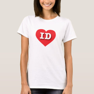 T-shirt Idaho Red Heart - I love ID