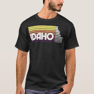 T-shirt Idaho Retro Vintage Classic Style ID Sueur graphiq