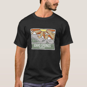 T-shirt Idaho Springs Colorado CO Scène de montagne forest