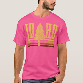 T-shirt Idaho Vintage Tree State Pride Camping Randonnée I