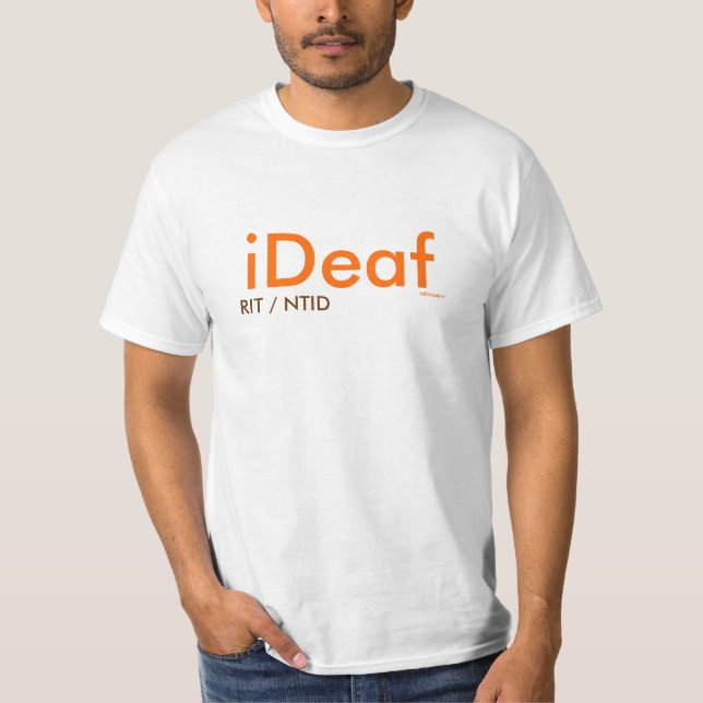 T-shirt iDeaf, RIT/NTID - ABSdesigns (Devant)
