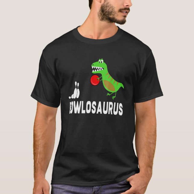T-shirt Idée B0wling Dinosaur B0wler Dino (Devant)