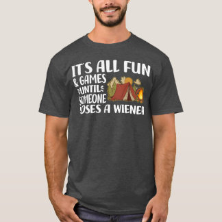 T-shirt Idée cadeau camping Vacances Feu de camp Nature v