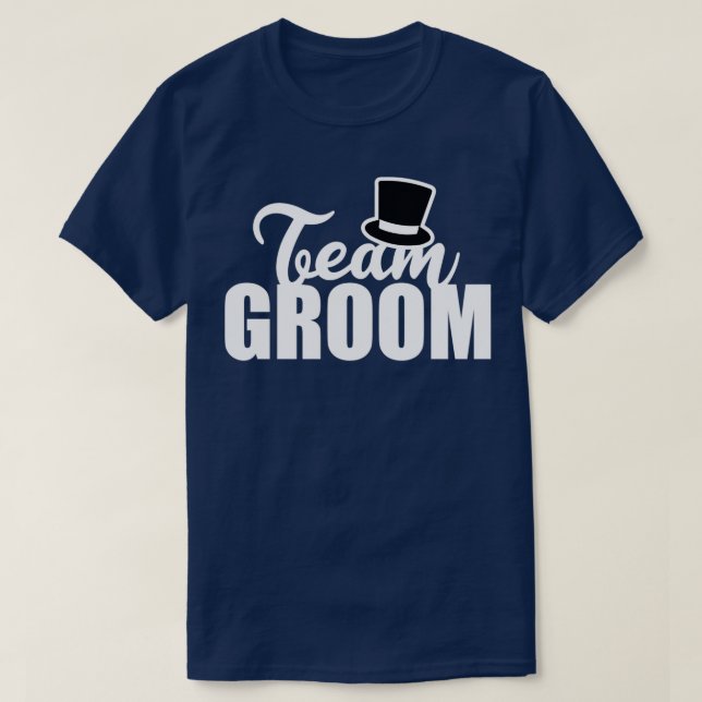 T-shirt Idée Cadeau Chapeau Haut-de-Forme Équipe Marié Ent (Design devant)