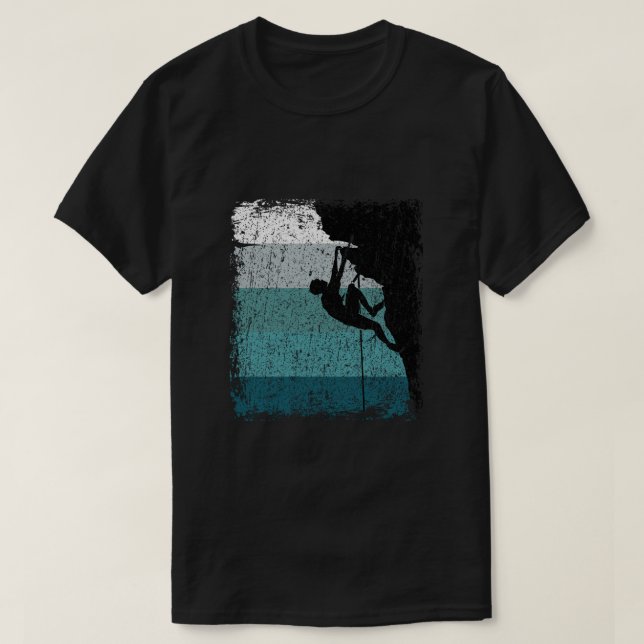 T-shirt Idée cadeau Escalade vintage (Design devant)