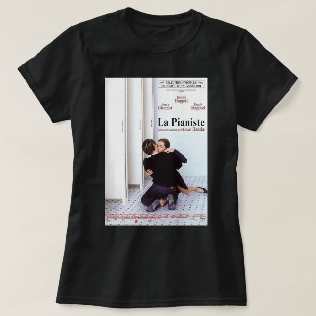 T-shirt Idée cadeau Le professeur de piano Michael Haneke  (Design devant)
