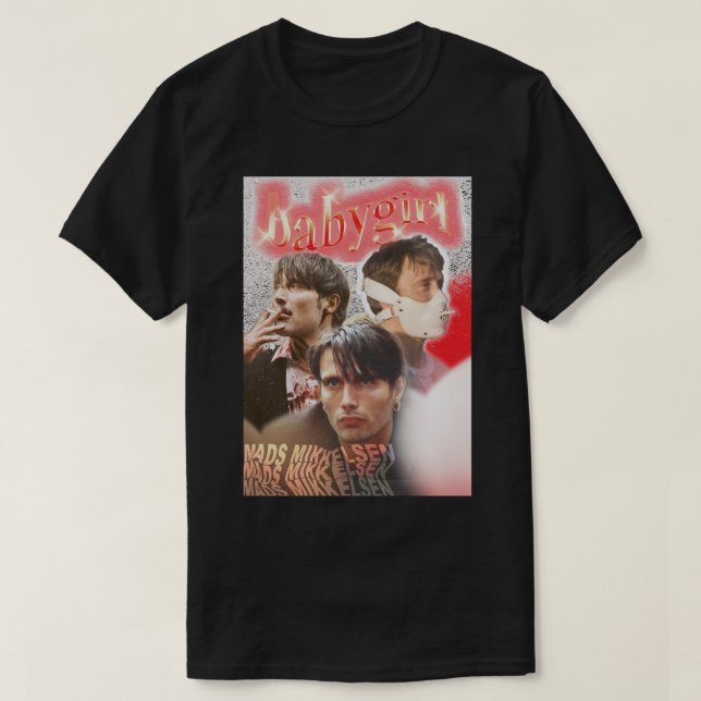 T-shirt Idée cadeau Mads Actor Mikkelsen Funny Graphisme C (Design devant)