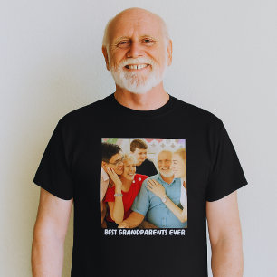 T-shirt Idée cadeau photo de famille avec grands-parents e