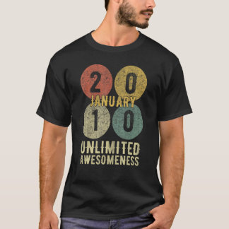 T-shirt Idée d'anniversaire 13 ans pour enfant 2 janvier