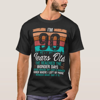 T-shirt Idée de 90e anniversaire Anniversaires Rétro 90 an
