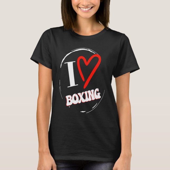 T-shirt Idée de boxe (Devant)