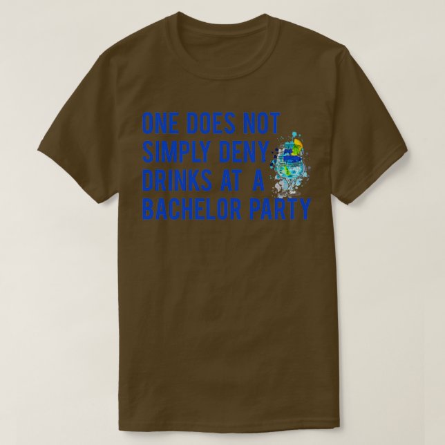 T-shirt Idée de cadeau pour enterrement de vie de garçon 2 (Design devant)