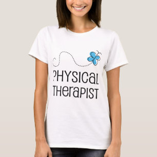 T-shirt Idée de cadeau pour le physiothérapeute (papillon)