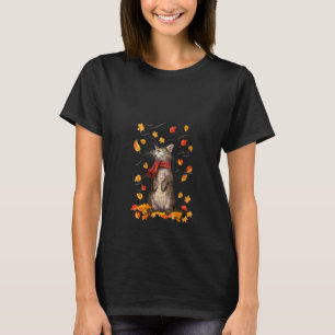 T-shirt Idée de chat mignon pour femmes Écharpe de chat à