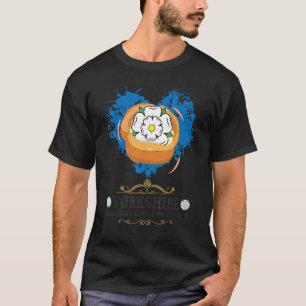 T-shirt Idée de drapeau de la rose du Yorkshire pour les e