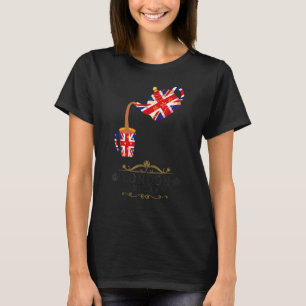 T-shirt Idée de Londres pour les enfants avec le drapeau U