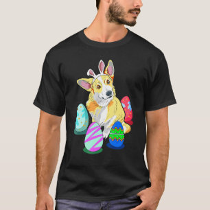 T-shirt Idée de Pâques mignonne pour Corgi avec œufs de Pâ