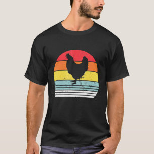 T-shirt Idée de poulet mignon rétro vintage ferme volaille