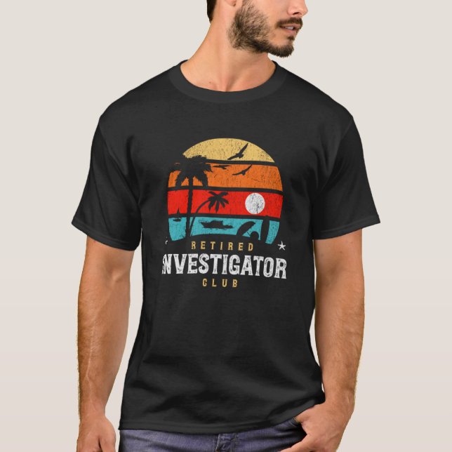 T-shirt Idée de sac de retraite de style rétro Investissem (Devant)