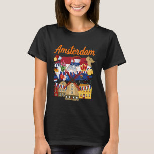 T-shirt Idée de tenue Amsterdam pour enfants & Holland Net