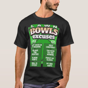 T-shirt Idée d'excuses drôles de boules de pelouse pour ho