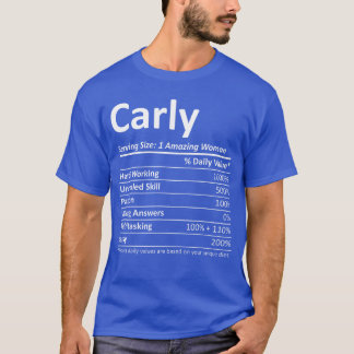 T-shirt Idée drôle de nom personnalisé Carly Nutrition ami
